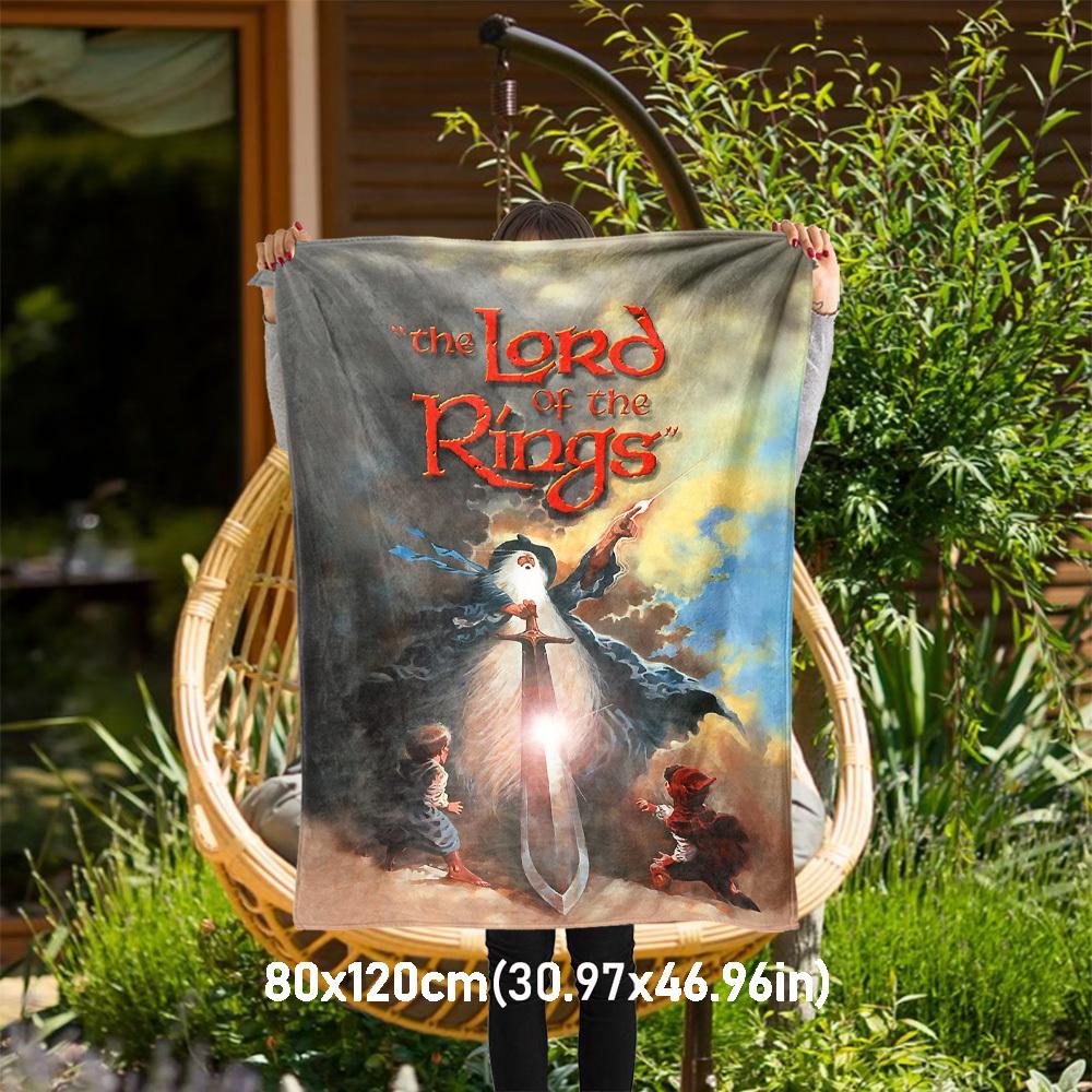 

1pc The Lord of the Rings - Throw Blanket, Soft, Flannel Blankets, Living Room, All Seasons Use-1021107 80x120cm