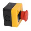 2pcs 10A Red Sign Emergency Stop Switches Push Button Switch 1NO 1NC with Box Compact Responsive