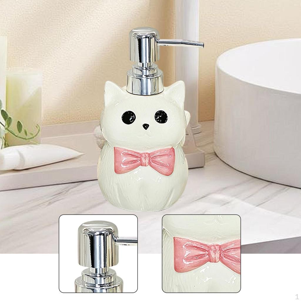 Keramik Flüssigseifenspender für Badezimmer, Duschgel oder Handseife, Ideal für die Küche