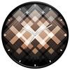 12-tommers Designer Plast Analog Rund Veggklokke for Hjem, Kjøkken, Stue, Soverom, Kontor (30 cm x 30 cm x 6 cm)