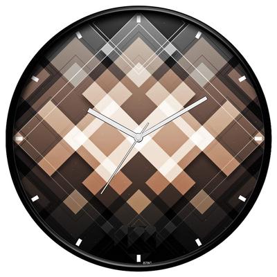 12-inch Designer Plastic Analogue Round WallClock for Home, Kitchen, Living Room, Bedroom, Office (30 Cm X 30 Cm X 6 Cm)