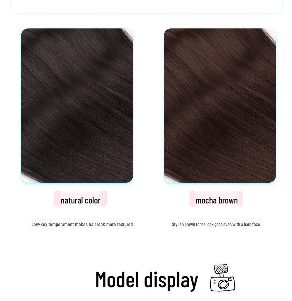 Damski czarny długi prosty dopinany włos: Zwiększa objętość włosów, kryje siwe włosy i zapewnia pełne pokrycie głowy.