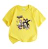 Kids Boys Girls Crew Neck Short Sleeve 100% Cotton T-Shirt, Funny Gravity Animation Character Print Casual Comfortable Tee for Daily Outdoor Playwear