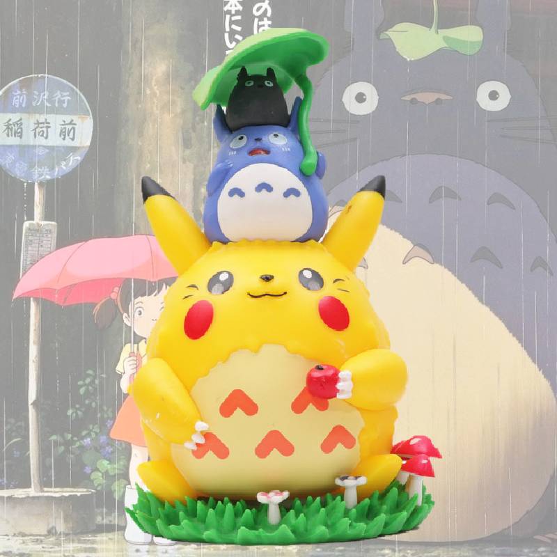 Pikachu My Neighbor Totoro Decorative Character Figure Model Toy
