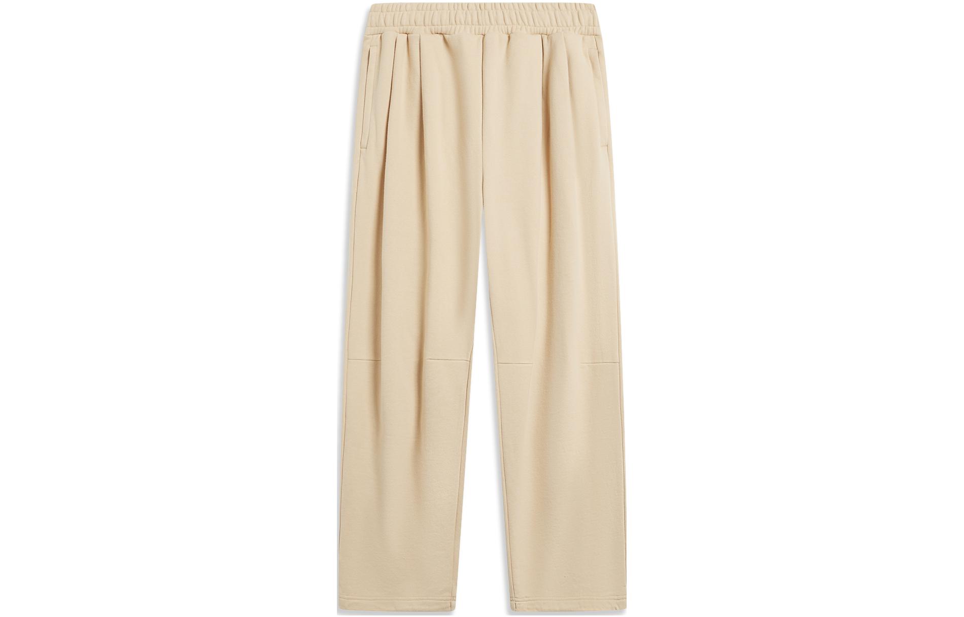 Li Ning Sweatpants Unisex Milk Umber AKLTC53-2 L