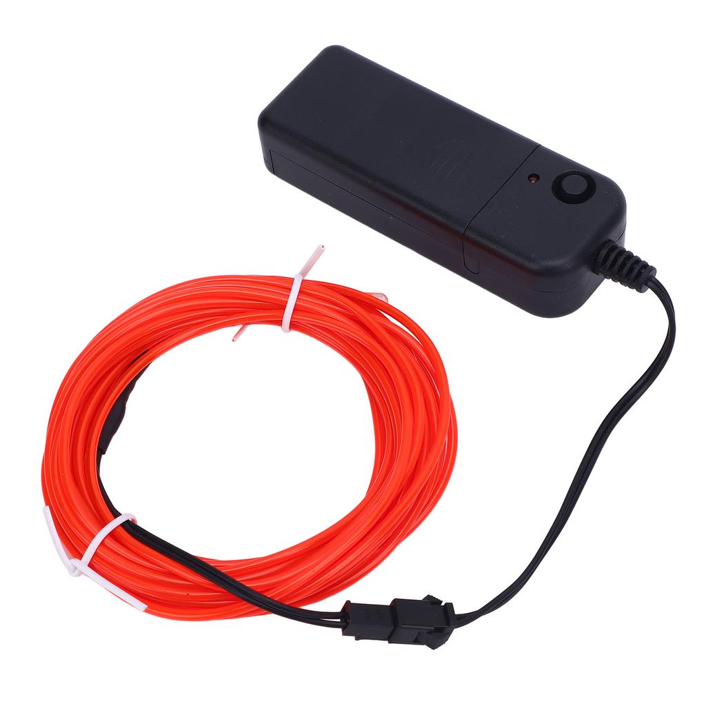 El Wire, 16.4ft Neon 360 Degrees  Cutta Light String Lights, Electroluminescent Neon Strobe Light, Batt Y Op Ated LED Lights for Party, Halloween, D