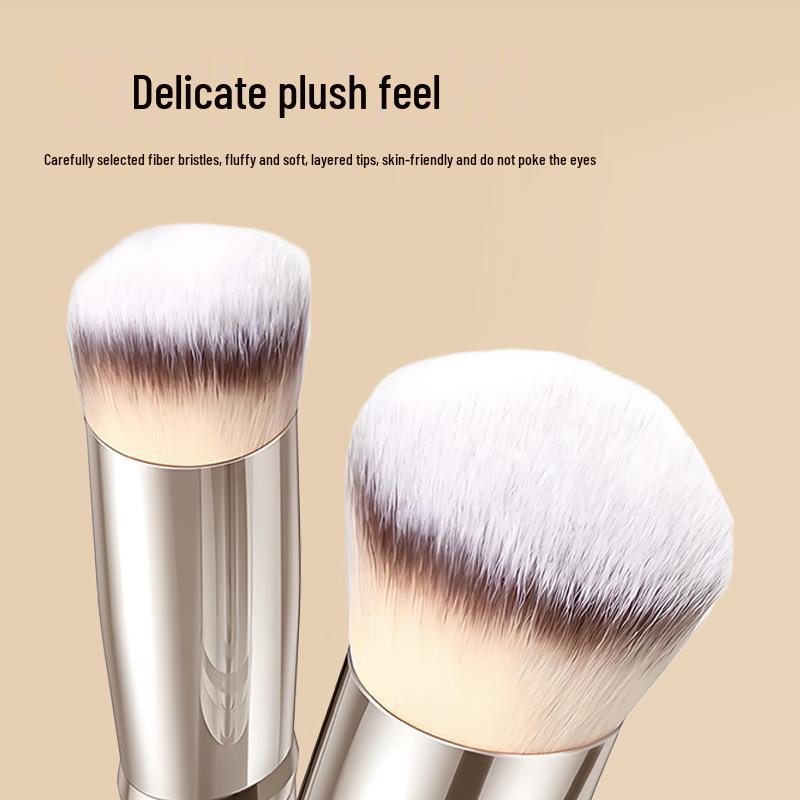 Angled Concealer & Contour Brush Set with Soft Bristles for Foundation and Blush