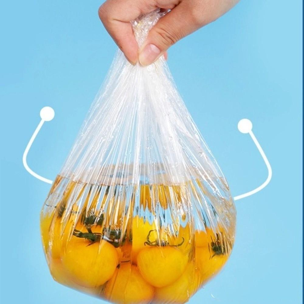 100/300/500pcs Elastic Mouth Plastic Bags Food Grade Plastic Cling Film Cover For Fruit Vegetable