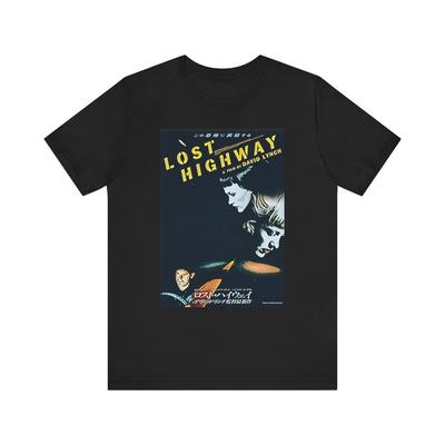 Lost Highway David Lynch Grafikdruck Crew Unisex Jersey Kurzarm T-Shirt