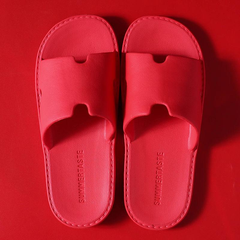 Slippers Women's Home Couple Hotel Bathroom Non-slip Thick Bottom Massage Indoor Summer Cool Slippers Men