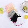 Breathable Invisible Women Non-slip Summer Cotton Half Palm Socks Sock Slippers Open Toe Socks