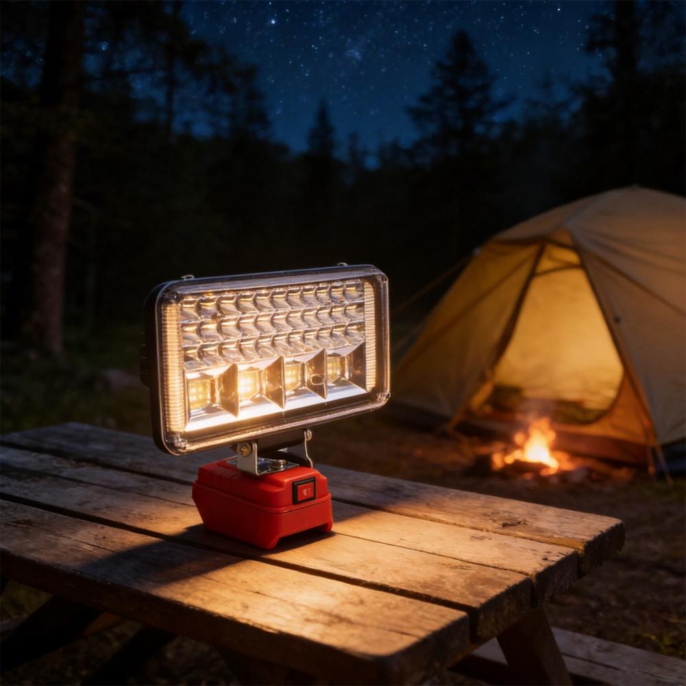 Portable 57 LED Work Light for 18V LiIon Battery Suitable for Job Site