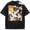 Summer Ren Kaji Tshirt Men Women Winds Breakers Anime Washed Cotton Breathable Tee Shirt O Neck Short Sleeve T Shirts Tops