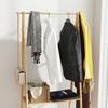 Bamboo Coat Rack with Shoe Shelf and 2 Hooks, Mobile, Natural