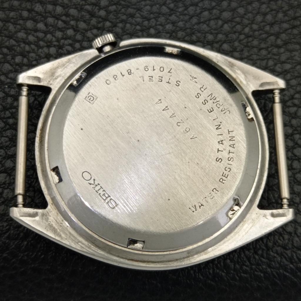 SEIKO 5 AUTOMATIC VINTAGE 7009A JAPAN MENS BLUE COLOR DIAL WATCH a702646-1 R209-a702646