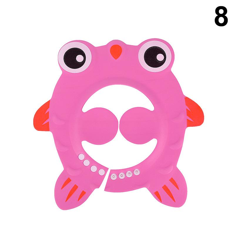 Căciulă de șampon pentru bebeluși cu desene animate, reglabilă, impermeabilă, cu protecție împotriva stropilor, vizieră de baie, pălărie, durabilă, protecție pentru spălarea părului bebelușului la duș