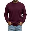 Men's Color Neck Sweatshirt Long Sleeve Casual Pullover