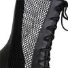 Women's High-heeled Short Boots Sexy European and American Style Waterproof Platform Thick-heeled Large-size Net Boots