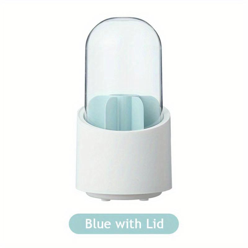Rotating Makeup Brush Storage Box Portable Multifunction Dust Proof Desktop Organizer Lipstick Shadow Cosmetic Holder