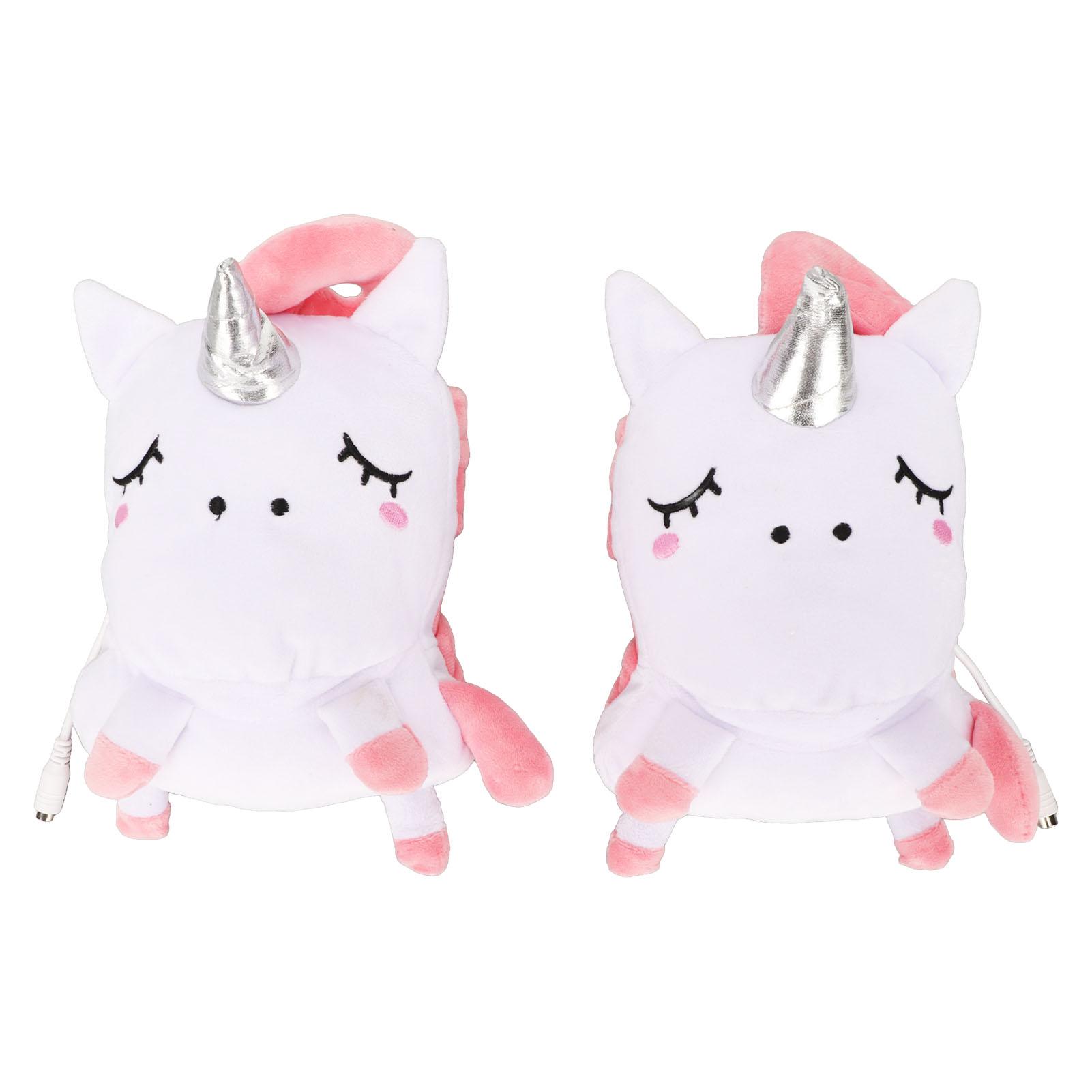 USB Hand Gloves Electric Cute Animal Shape Fingerless Cartoon USB Warmer Heated Gloves