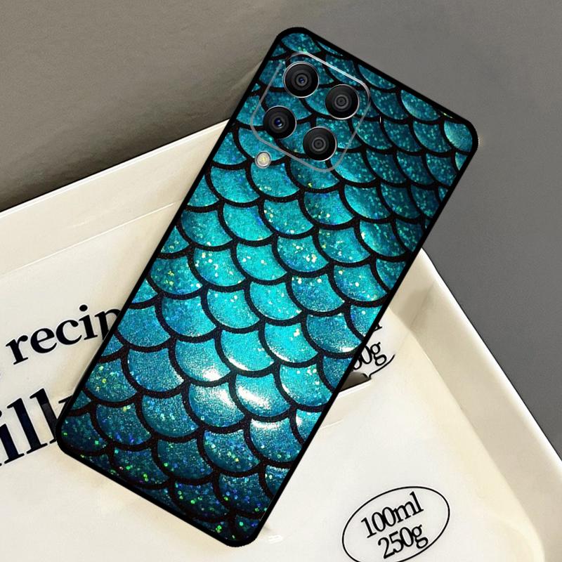 Mermaid Tail Scale Case For Samsung Galaxy M21 M31 M14 M34 M54 M33 M16 M36 M56 M53 M13 M12 M32 M52 M15 M55 M35