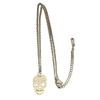 Fashionable Stainless Steel Halloween Skull Pendant Necklace for Women - Versatile Clavicle Chain Jewelry