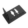 Bathroom Sign 3D Men's & Women's Reminder Indicator Pictogram Placard Toilet Symbol for