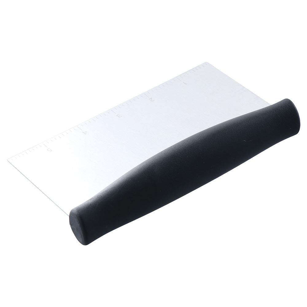 Stainless Steel Bench Scraper Scale Pizza Cutter New Food Chopper  Kitchen Gadgets