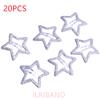 20pcs/lot 3CM Mini Star Hair Clip Kids Glitter Metal Hair Clips Barrettes Hairpins Girls Hair Accessories Headwear Styling Tools