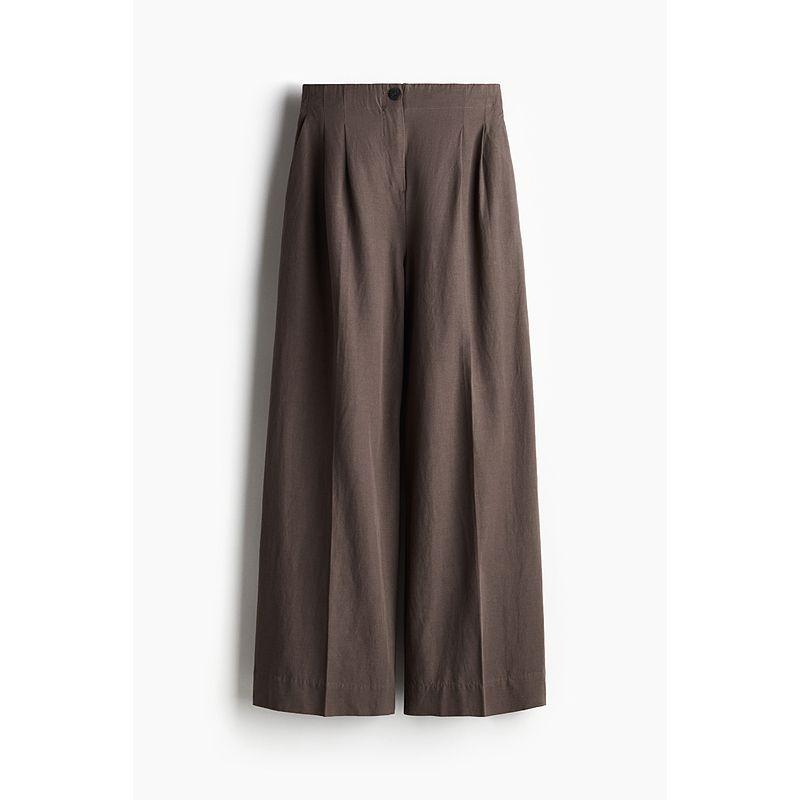

HM Loose Pants Fall 2025 New Arrival Linen Blend Loose Pants 1259138