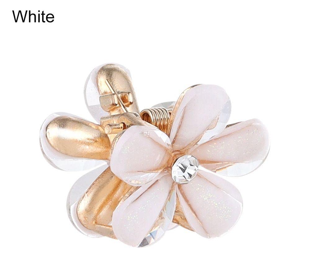 ANNA CREATIONS Korean Style Women's Set Hair Clip Mini Clutcher pin Hair Accessories set For Women And Girls (White)