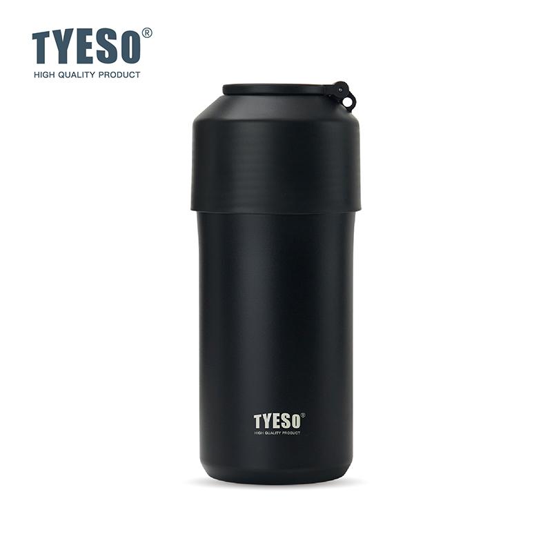 TYESO Vakuumisolierter Flaschenkühler für Haustierflaschen, Weinflaschen, Kaffee, Edelstahl, Sommer, Outdoor, Tragbar, Inklusive Becher