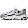 DLites Pelle Scamosciata Comode Versatili Ammortizzanti Resistenti Basse Sneakers da Papà Sneakers da Donna Bianco Grigio 99999746-WLGY