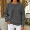 Women's Color Neck Long Sleeve T-Shirt Casual Tee