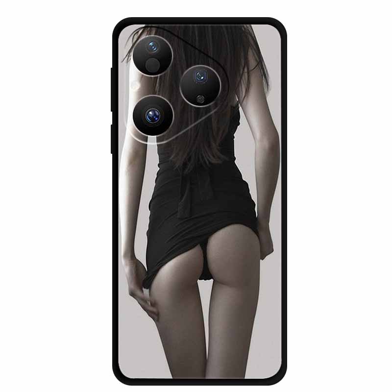 For Huawei Pura 80 5G Case Pura80 Coque Black Silicone Soft Back Cover Case For Huawei Pura 80 2025 Phone Case HED-LX9 Funda Bag