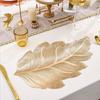 Heat Resistant Placemat Leaf PVC Table Mat for Dining Anti-scald Water Cup Coaster for Home Kitchen Restaurant