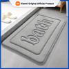 Simple Thickened Bathroom Floor Mat Flannel Soft Washable Non-slip Absorbent Home Decoration Carpet Bathroom Mat