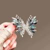 Butterfly Shaped Zircon Crystal Brooch For Formal Outfits Evening Wear Vintage Inspired Elegant Lapel Pin Accessories