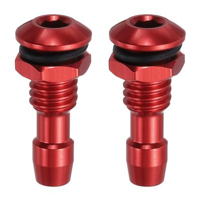 Uxcell 2-Pack 20mm M6 RC Boat Water Nipple Drain Nozzle Aluminum Alloy Cooling Tube Extension RC Boat Motor Cooling System Kit Red