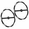 3Pcs Front Fairing Stereo Speaker Grill Trim Ring for Harley Touring Glide Ultra Classic 1996-2013 Gauge Bezel Instrument Board