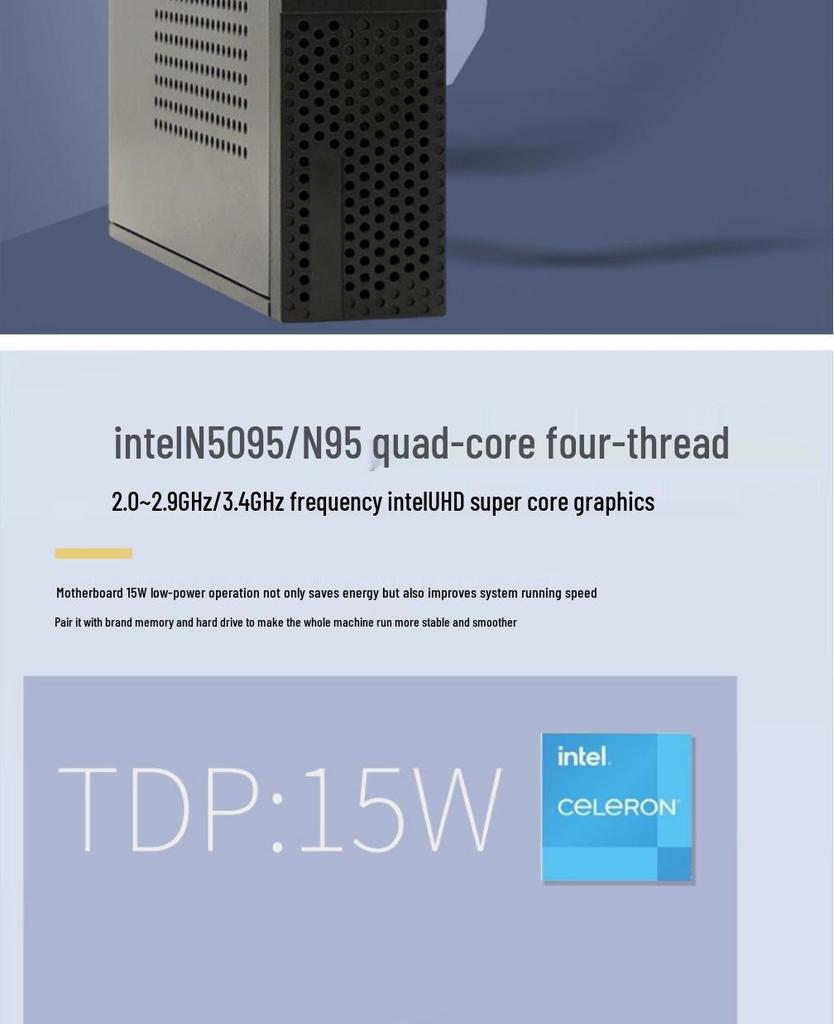 DMA Mini PC 12th Gen N100: Compact Micro Desktop for Business & Office