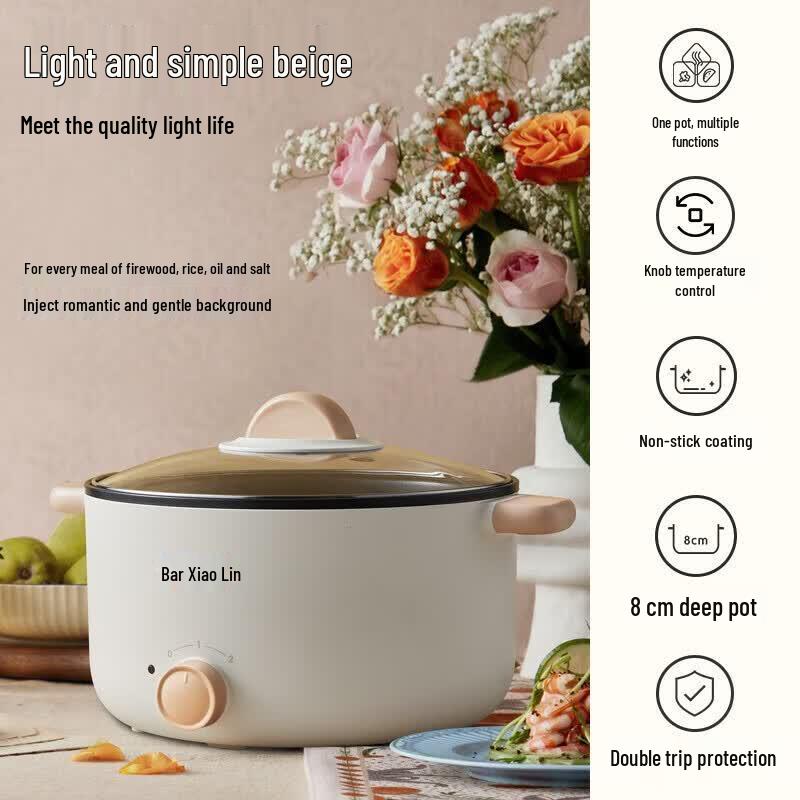 BEAR 3L Multi-functional Electric Cooking Pot CN Plug (adapter Included)