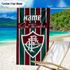1PC Custom Name Beach Towel Love Equality Fluminense Beach Towel, Suitable for Camping, Travel, Beach Accessories, Super Absorbent, Family Gift
