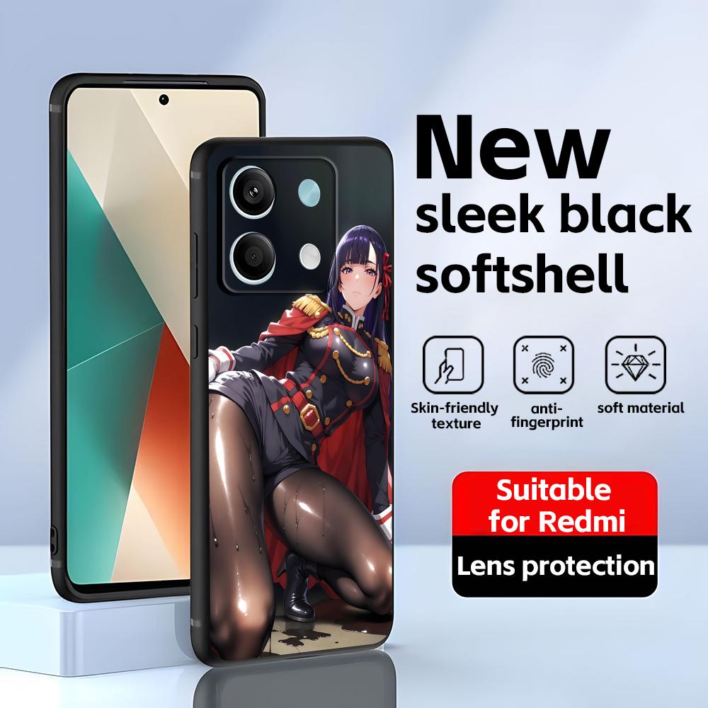 Chained Soldier Phone Case For Redmi Note 14 13 12 11 Pro Plus S 5G 14C A3 Soft Black Phone Cover