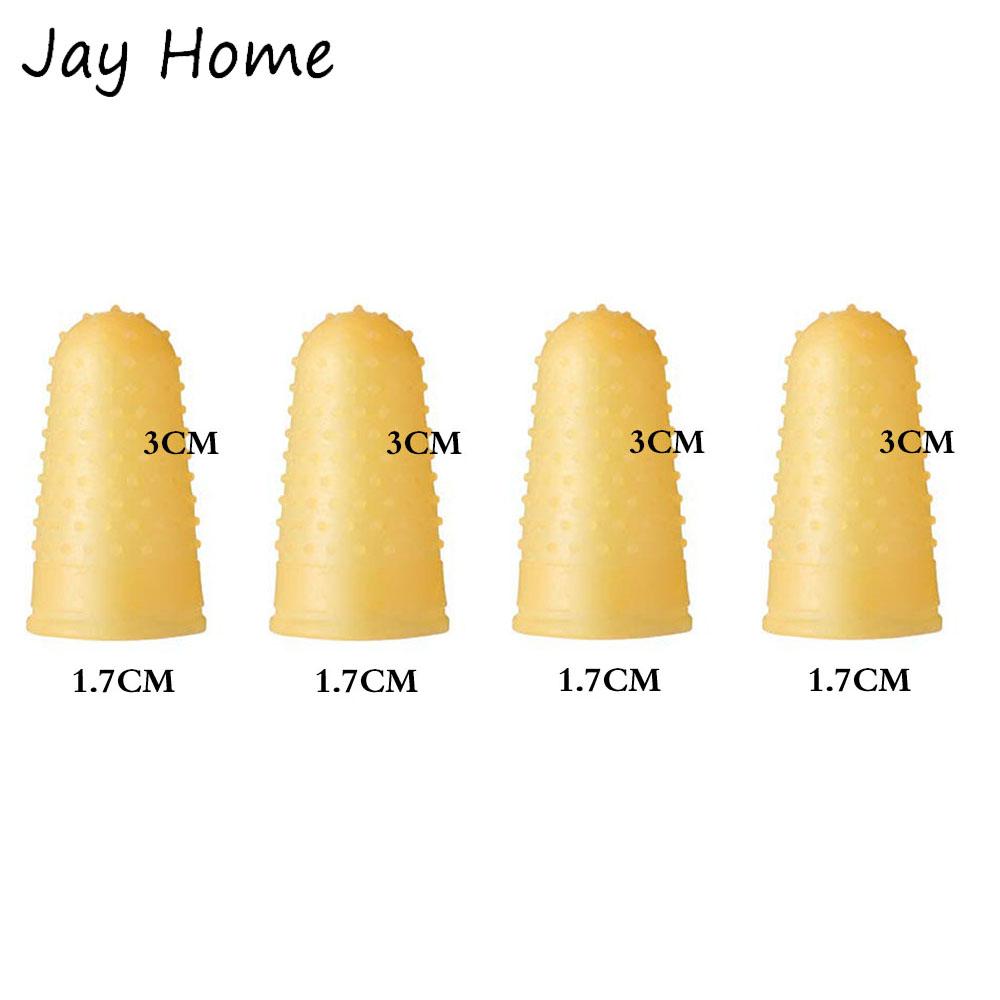

4/8PCS Rubber Fingers Tip Fingers Covers Rubber Finger Pads Grips Thick Reusable Finger Protector Thimble for Sewing Accessories