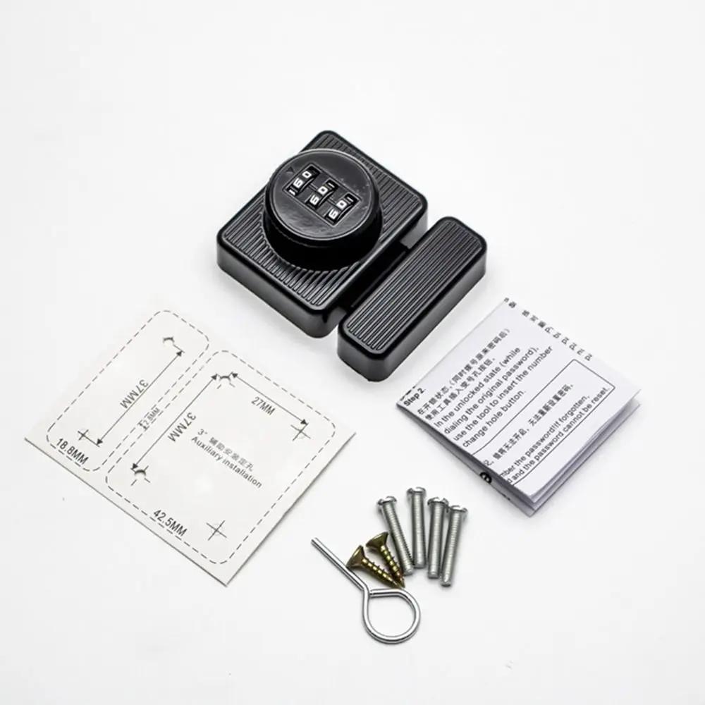 

Zinc Alloy Drawer Password Lock Replacement Anti-theft Combination Password Door Lock Universal 3 Digit Code Cabinet Lock чорний