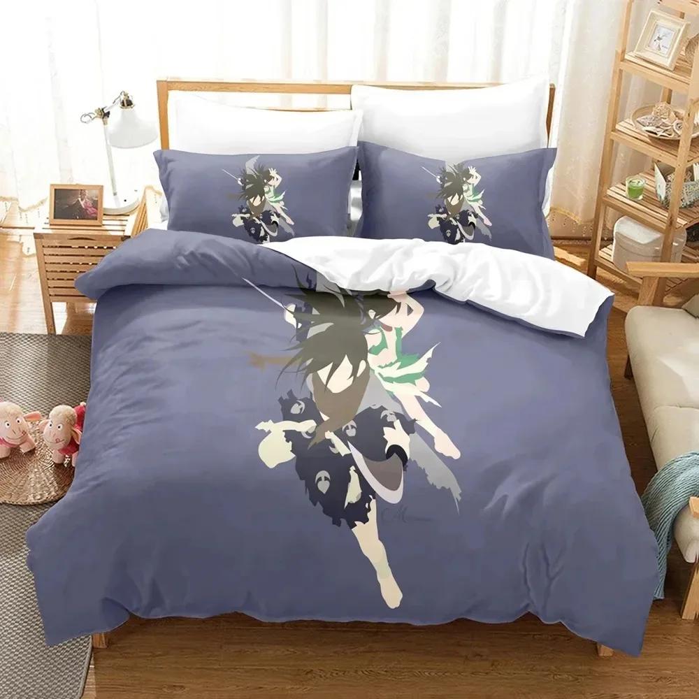3D Print Anime Dororo Bedding Set Boys Girls Twin Queen Size Duvet Cover Pillowcase Bed Boys Adult Fashion Home Textileextile