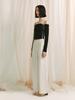 MEENDERI Ribbon Off-Shoulder Top - Black