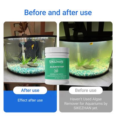 SIKEZHAN Aquarienwasserbehandlungstabletten Algenentferner Methylenblau Nitrifizierende Bakterien Fischbecken Klärer Konditionierer Set