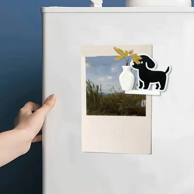 Kühlschrankmagnet mit Hunde-Duftblumen, Deko-Elemente für Hunde, Katzen und andere Tiere – Erinnerungsbox für Zuhause oder Büro – Perfektes Geschenk